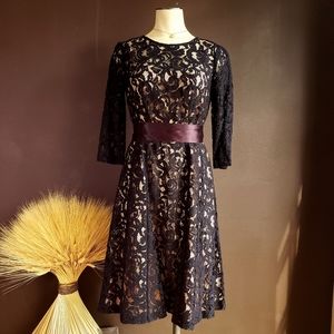 Adrianna Papel Black Lace Dress